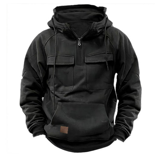 Men's Zip-up Hoodies Sweatshirt With Drawstring
