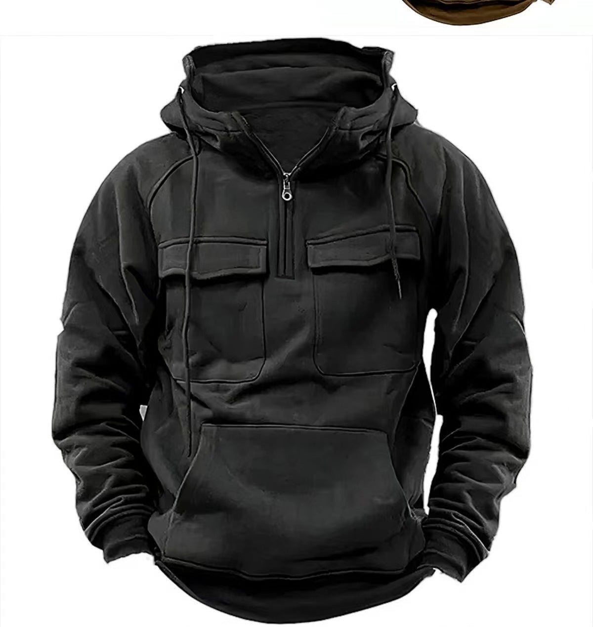 Men's Zip-up Hoodies Sweatshirt With Drawstring