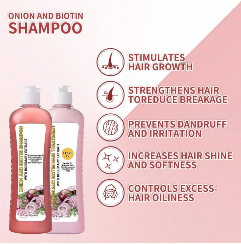 Biotin Hair Treatment, Onion Biotin And Rosemary Shampoo