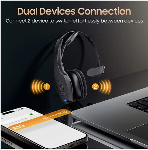 55Hrs Working Time 36Hrs Talking Time Wireless Headphone