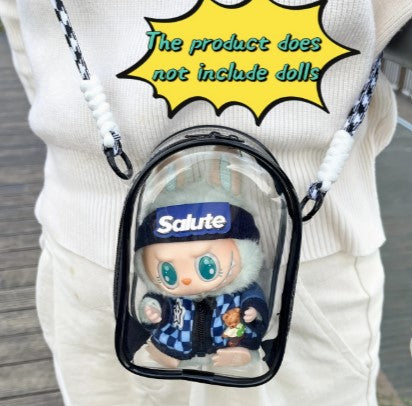 Labubu Vinyl Sitting Party 5.91inch Doll Crossbody Bag