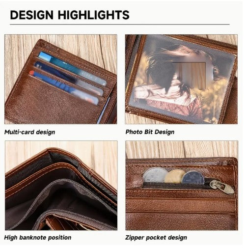 Leather Wallet | 14 Card Slots