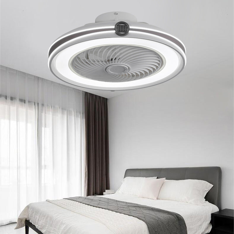 2024 New Fan Lamp Bedroom Study Home Intelligent Integrated Room Ceiling Fan Lamp Fan Lamp Cross-border 110V