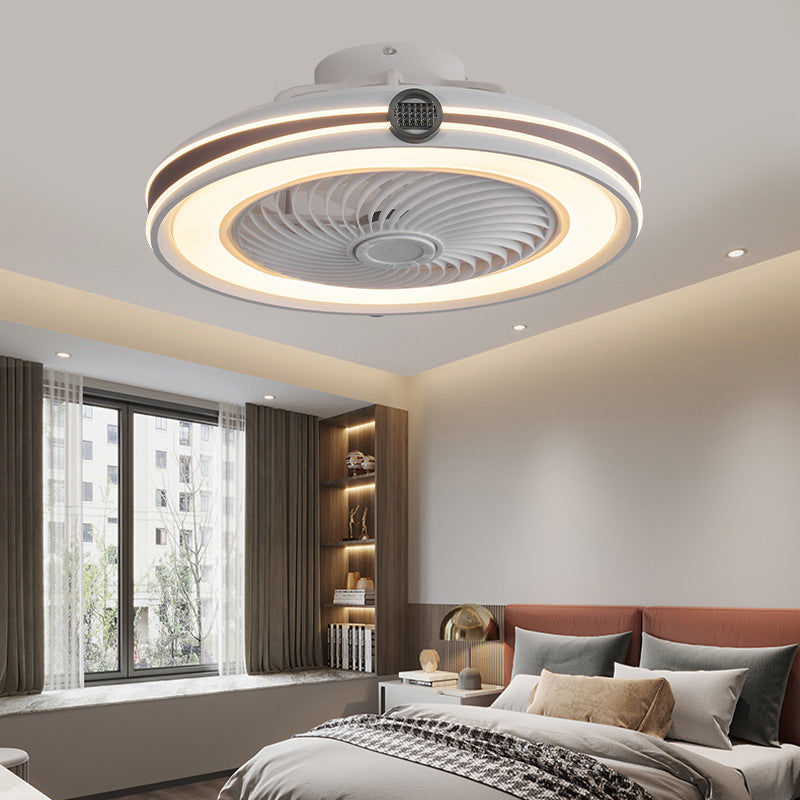 2024 New Fan Lamp Bedroom Study Home Intelligent Integrated Room Ceiling Fan Lamp Fan Lamp Cross-border 110V