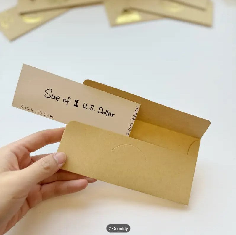 24 Pcs Eidi envelope, super thick kraft paper, for Ramadan and Eid