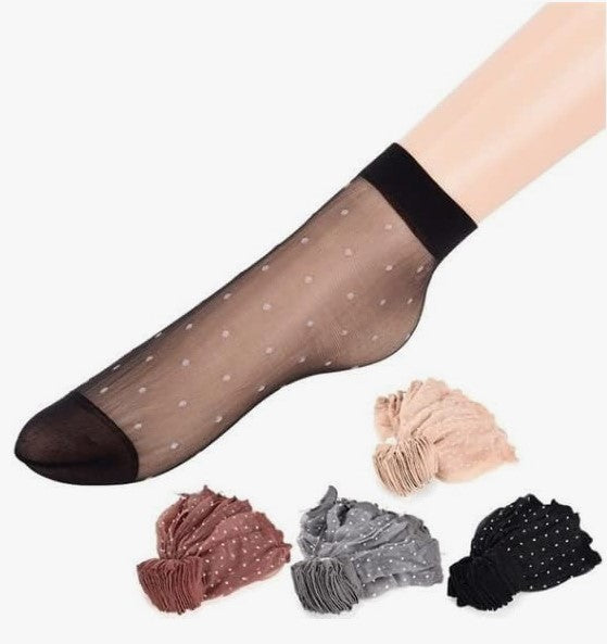 10 Pack transparent Silk Socks for Women/Girls