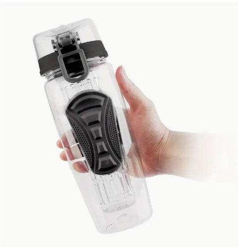 Fruit Infuser Water Bottle 32OZ Jui Shaker Sport w/ Flip Top Lid Anti-Slip Grips