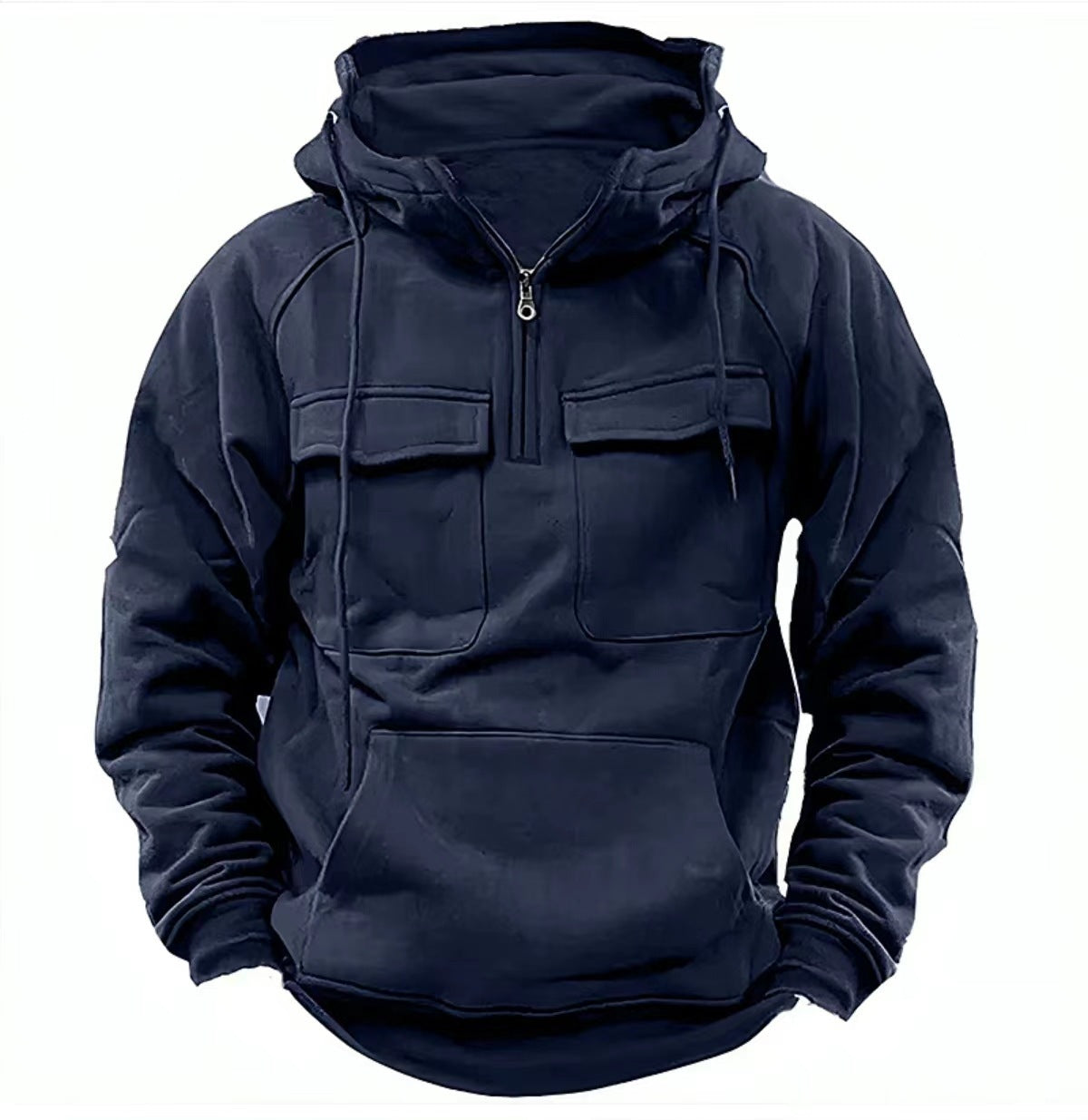 Men's Zip-up Hoodies Sweatshirt With Drawstring