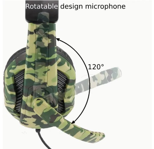 3.5mm E-Sports Double-Sided Camouflage Gaming Headset