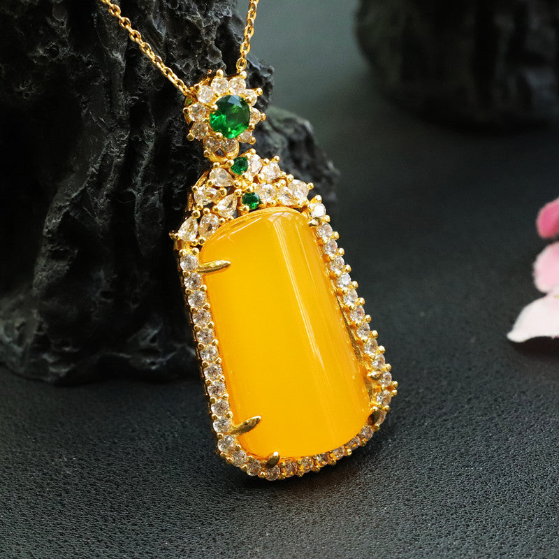 Topaz Pendant Agate Jewelry