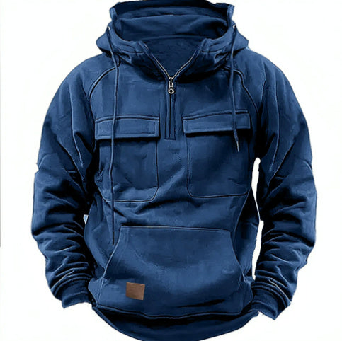 Men's Zip-up Hoodies Sweatshirt With Drawstring