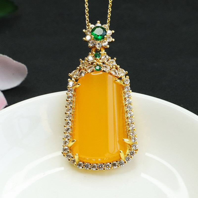 Topaz Pendant Agate Jewelry