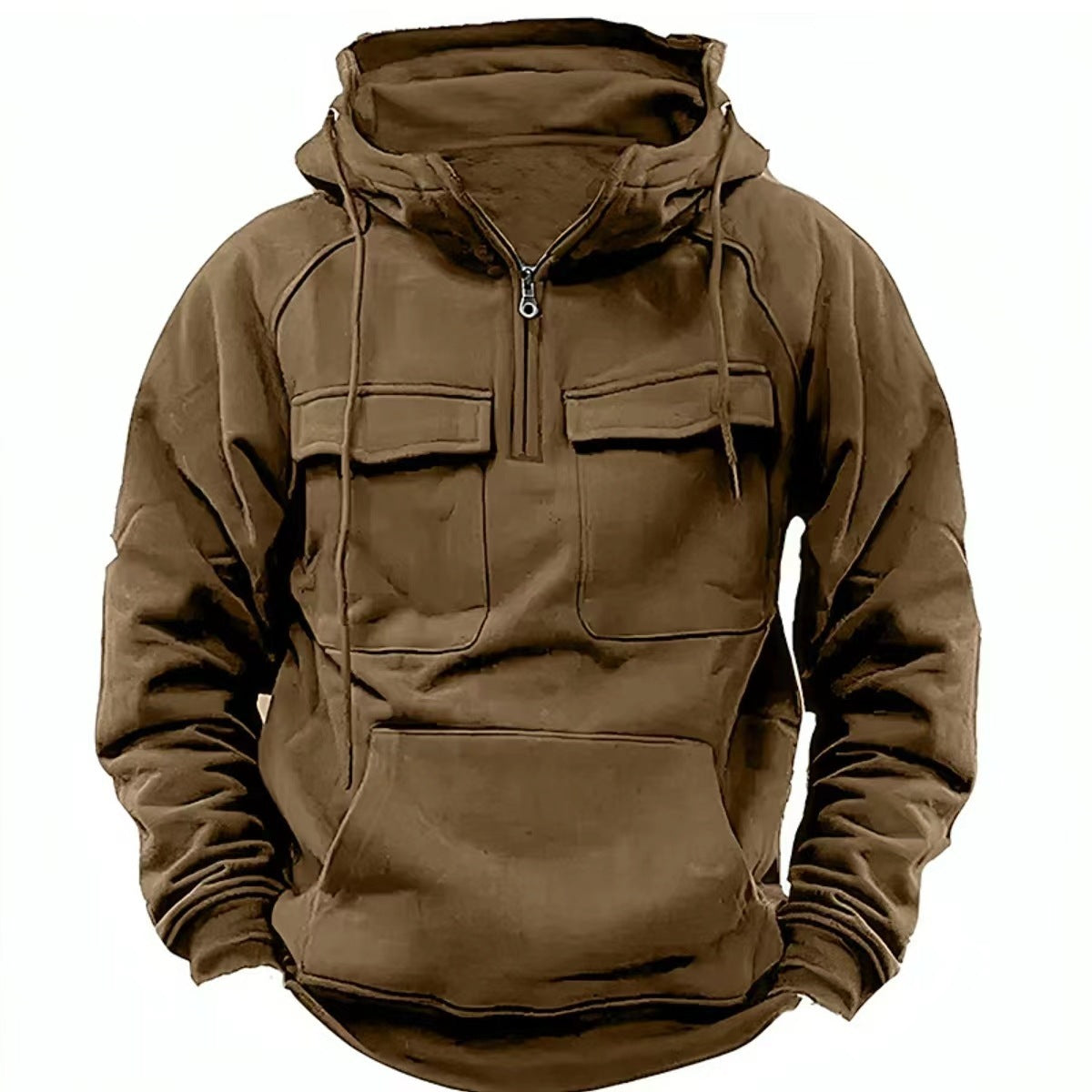 Men's Zip-up Hoodies Sweatshirt With Drawstring