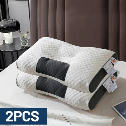 (2Pcs) Knitted Massage Neck Pillow for Sleeping Soft, Orthopedic Contour Support Pillow