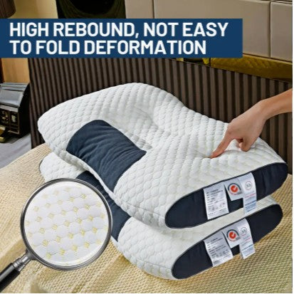 (2Pcs) Knitted Massage Neck Pillow for Sleeping Soft, Orthopedic Contour Support Pillow