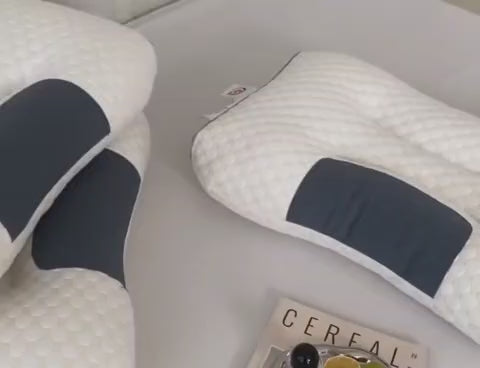 (2Pcs) Knitted Massage Neck Pillow for Sleeping Soft, Orthopedic Contour Support Pillow