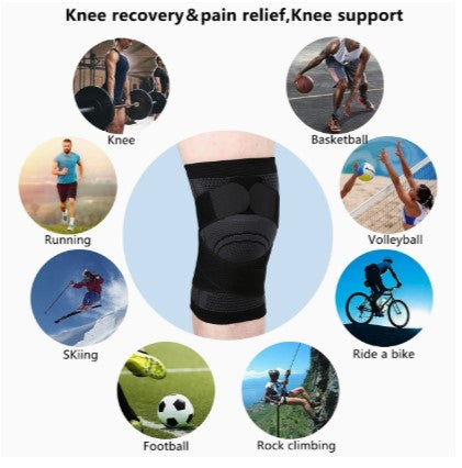 Knee Pads for Basketball, Running, Fitness, Cycling, and Mountaineering - Breathable Nylon Knee (Green Pair Pack L)
