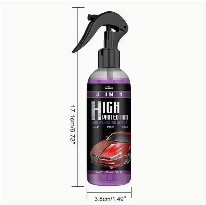3-in-1 High Protection Quick Car Coat Ceramic Coating Spray Hydrophobic finish