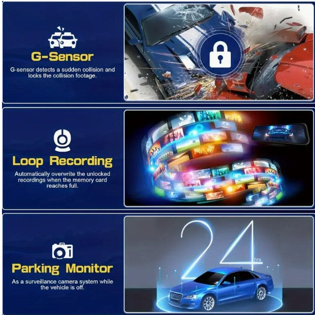 Dash Cam,1080P Dash Camera for Cars with 2-inch IPS Screen, 170°Wide Angle