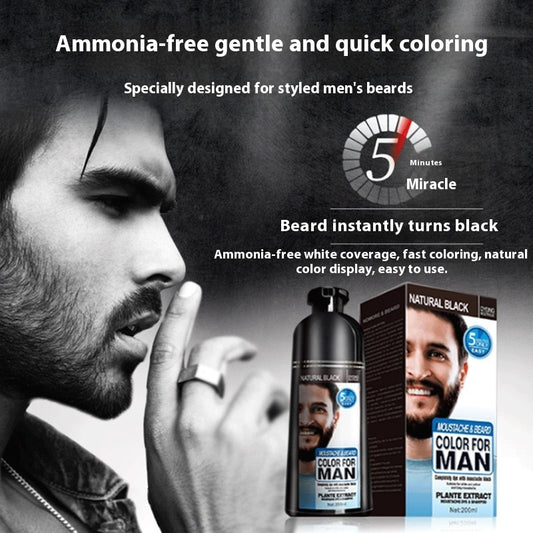 Men's Beard Care Hair Color Cream