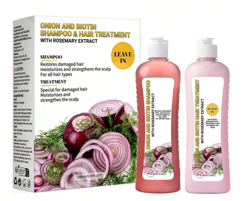 Biotin Hair Treatment, Onion Biotin And Rosemary Shampoo