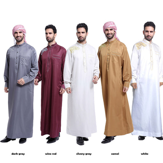 Men&#039;s Clothing Middle East Arabian Robe Hui Nationality Clothing Indian Long Shirt