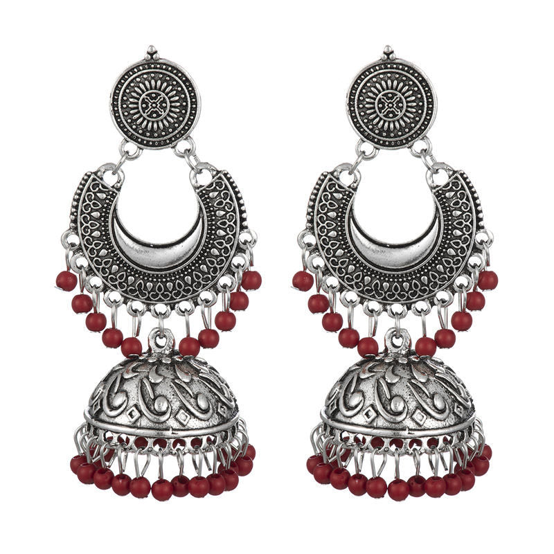 2022 Cross-border Indian Style Creative Carved Exaggerated Earrings