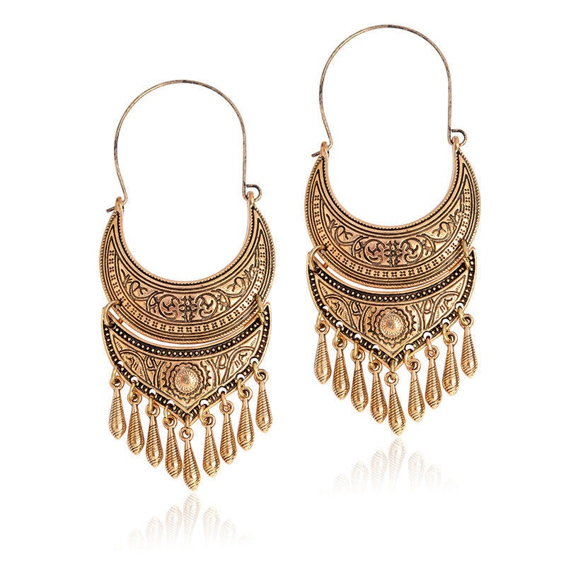 European And American Hollow Bohemian Earrings
