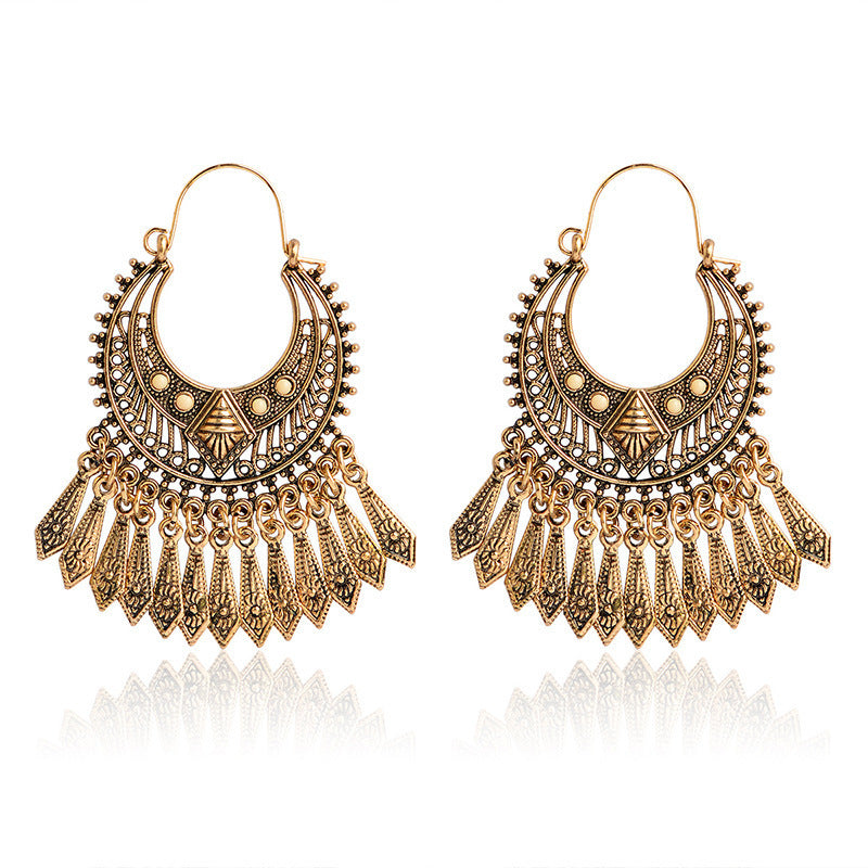 European And American Hollow Bohemian Earrings