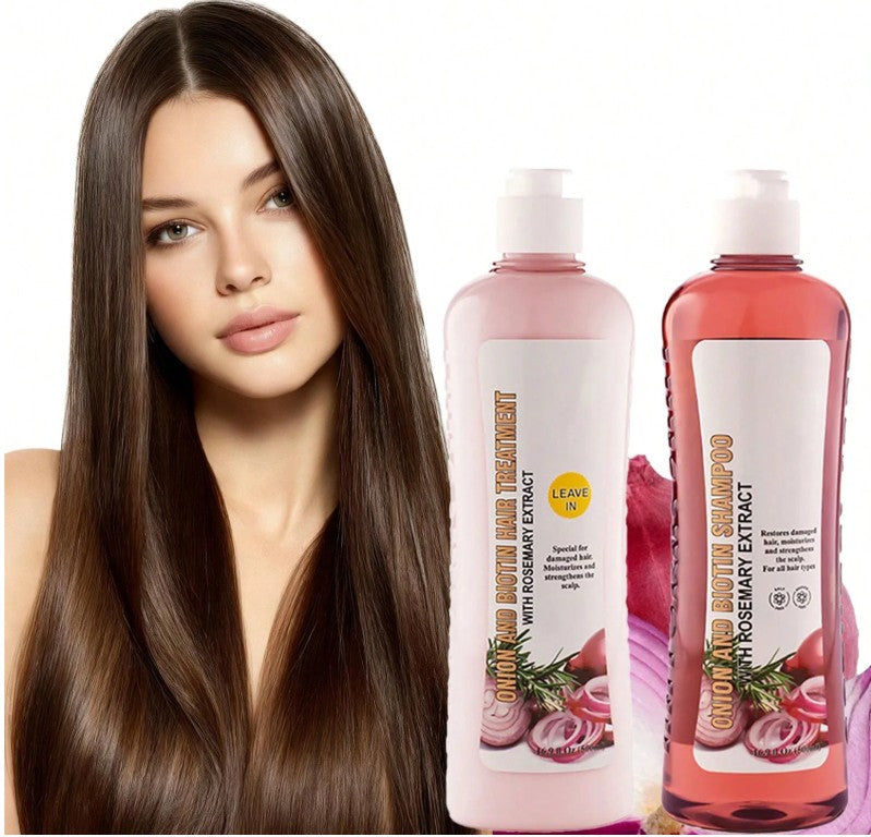 Biotin Hair Treatment, Onion Biotin And Rosemary Shampoo