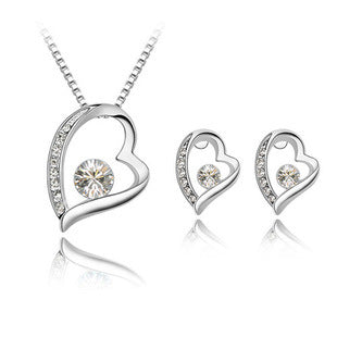 Crystal Jewelry Wholesale Fashion Jewelry Popular Jewelry Crystal Necklace Set Forever 028
