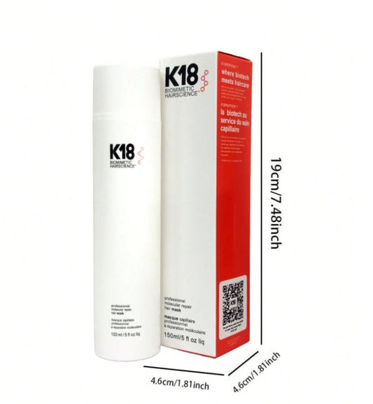 150ml K18 Hair Mask, K18 No-Rinse Molecular Hair Mask