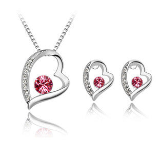 Crystal Jewelry Wholesale Fashion Jewelry Popular Jewelry Crystal Necklace Set Forever 028