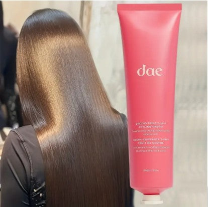 DAE Cactus Fruit 3-In-1 Styling Cream - Smooth Styles, Prep Shiny Blowouts,