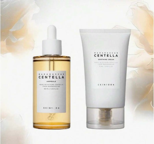 Madagascar Centella Asiatica Ampoule Facial + Madagascar Centella Soothing Cream