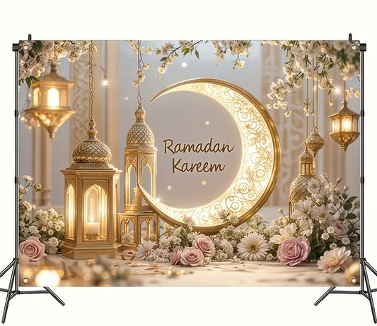 1pc Eid Mubarak Party Backdrop