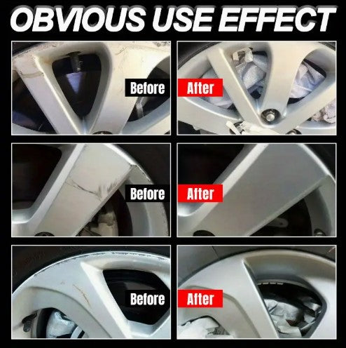 Car Wheel Rim Scratch Refurbishment Paste, Tire Rim Scratch Paint Repair Paste