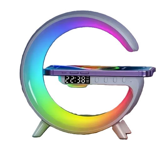 Wireless Speaker with Phone Charger, Dimmable Alarm Clock