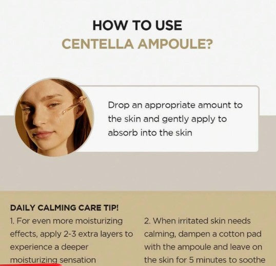 Madagascar Centella Asiatica Ampoule Facial + Madagascar Centella Soothing Cream