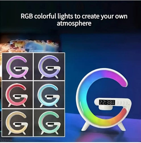 Wireless Speaker with Phone Charger, Dimmable Alarm Clock