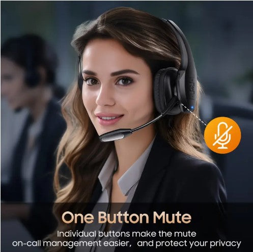 55Hrs Working Time 36Hrs Talking Time Wireless Headphone