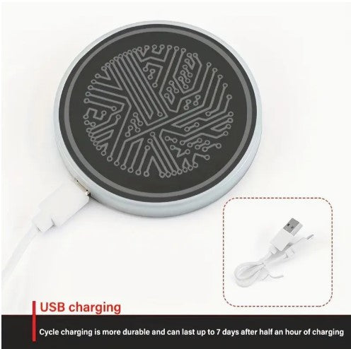 2PCS LED Car Cup Holder Lights 7 Colors Changing USB Charging Mat Waterproof Cup Pad, Car Gifts for Men & Women