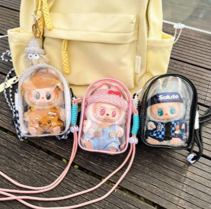 Labubu Vinyl Sitting Party 5.91inch Doll Crossbody Bag