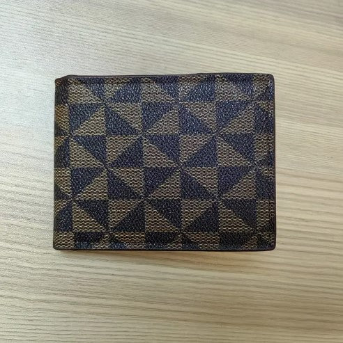 Leather Fashion Geometric Pattern Wallet