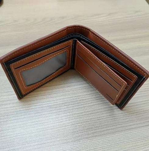 Leather Fashion Geometric Pattern Wallet