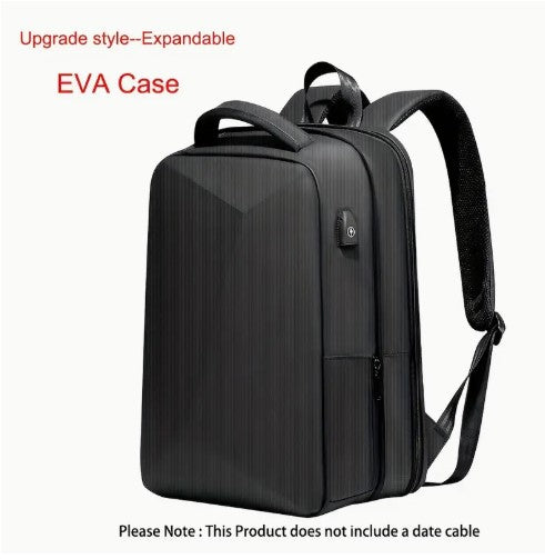 Large Capacity Casual Backpack with USB Charging Port, Travel Business Bag, Laptop Backpack with Password Lock
