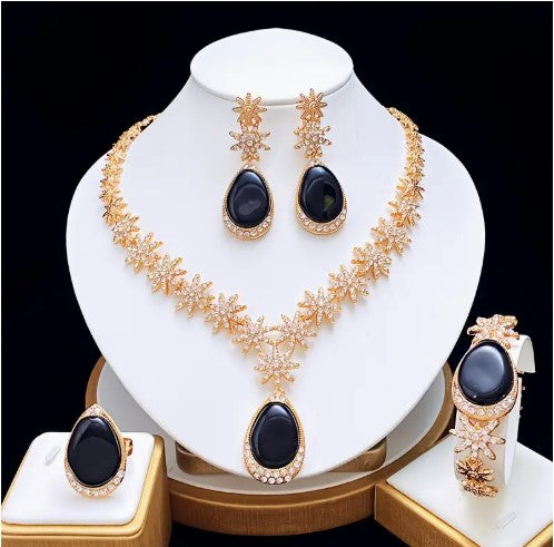 5pcs Unique Colorful Ladies Jewelry Set for Holiday and Party