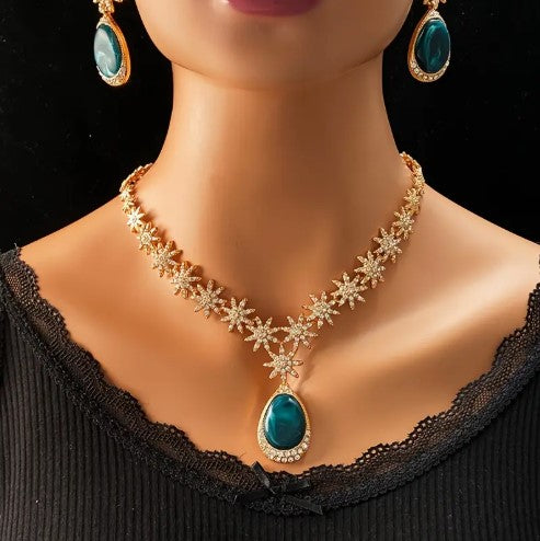 5pcs Unique Colorful Ladies Jewelry Set for Holiday and Party
