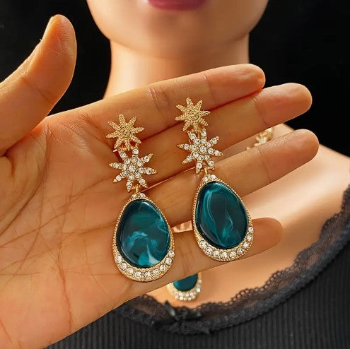 5pcs Unique Colorful Ladies Jewelry Set for Holiday and Party