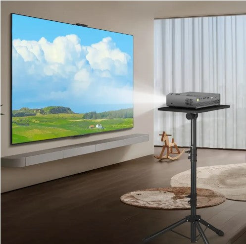 Adjustable Aluminum Laptop Stand - Portable & Foldable Ergonomic Riser for Desk.